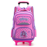 Cartable À Roulette CE2 Fille Rose Clair