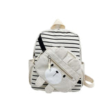 Cartable Brodé Prénom Blanc