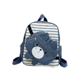 Cartable Brodé Prénom Bleu