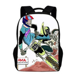 Cartable Moto Cross Blanc
