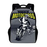 Cartable Moto Cross Gris