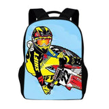 Cartable Moto Cross Jaune
