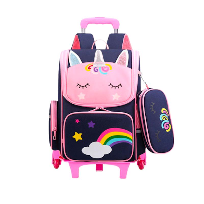 Cartable Trolley Cartable à Roulettes Licorne Cartable à Roulettes