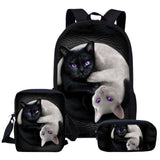 Cartable Chatons Noir Et Blanc