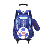 Cartable Foot Roulette Bleu