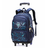 Cartable Garçon À Roulette Bleu