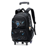 Cartable Garçon À Roulette Noir Et Bleu
