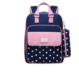 Cartable Primaire Fille Bleu Marine Et Rose