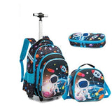 Cartable Roulette Bleu