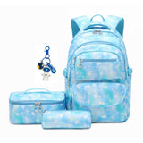 Cartable Sac À Dos Fille Étoiles - Bleu
