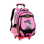 Cartable À Roulette Fille CM1 Rose