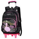 Cartable À Roulette Fille Princesse Noir