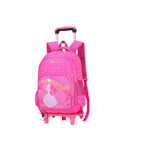 Cartable À Roulette Fille Princesse Rose