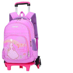 Cartable À Roulette Fille Princesse Violet