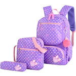 Cartable À Pois Violet