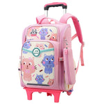 Cartable CE1 Roulette Rose Clair