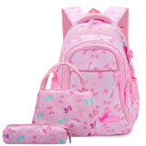 Cartable Chat Fille Rose Clair