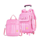Cartable CP Fille Roulette Rose