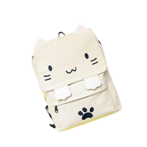 Cartable Fille Chat Blanc