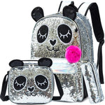 Cartable Fille CP Paillettes Argent