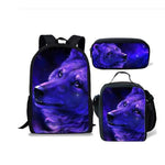 Cartable Loup Loup Violet