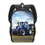 Cartable Motif Tracteur Bleu