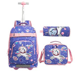 Cartable Roulette Licorne Violet