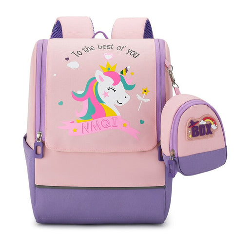 Petit Sac Licorne Rose Pâle