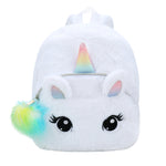 Sac À Dos Licorne Peluche Blanc