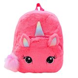 Sac À Dos Licorne Peluche Rose