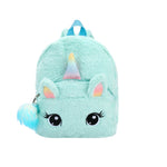 Sac À Dos Licorne Peluche Turquoise