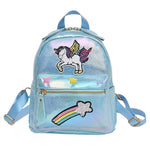 Sac Licorne École Bleu